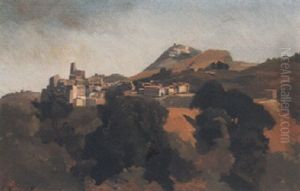 Blick Auf Olevano