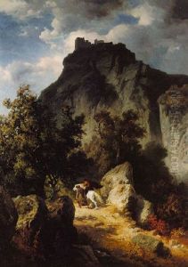 Heinrich Iv Dressed As A Monk Going To Canossa