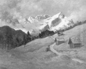 Blick Auf Alpspitze by Adolf Kapfhammer
