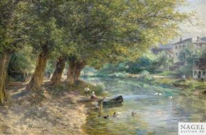 Sommerliche Flusslandschaft