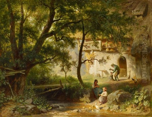 Vor Dem Bauernhof by Albert Kappis