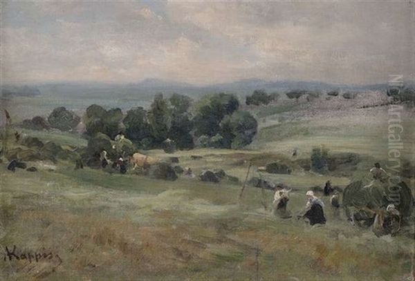 Heuernte In Weiter Landschaft - view 1