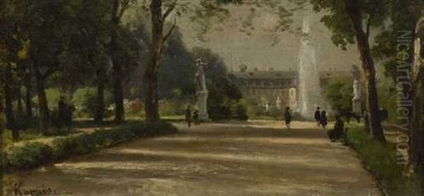 Platanenallee Im Schlossgarten Zu Stuttgart - view 1