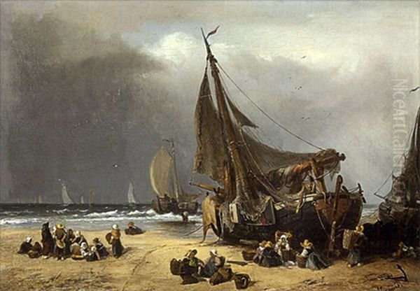 Fischerfamilien Am Strand - view 1