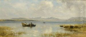 Fischerboote Auf Dem Chiemsee Fischerboote Auf Dem Chiemsee