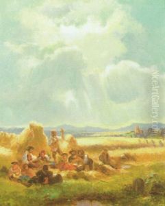Rast Bei Der Ernte by Albert Kappis