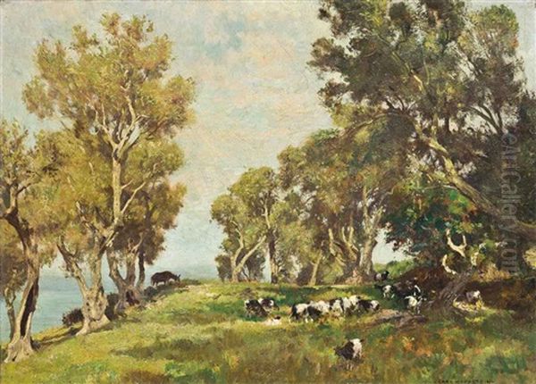 Cows In A Landscape - view 1