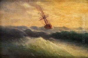 Storm. A Ship At Sea Storm. A Ship At Sea