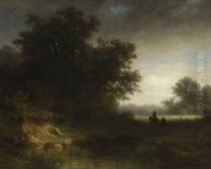 Landschaft Mit Reiter by Jeanna Maria Ch. Bauck