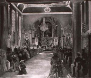 Kirchen-interieur Kirchen-interieur