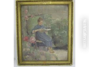 Jeune Fille A La Lecture by Adrien Karbowsky