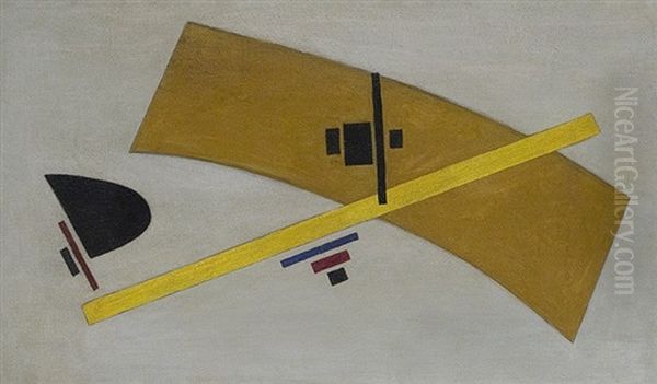 Untitled (suprematist Composition With Yellow Line) - view 1