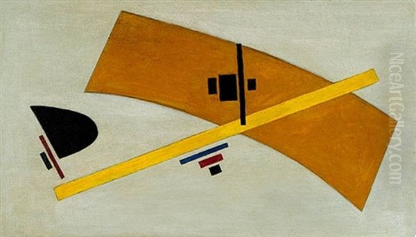 Ohne Titel (suprematistische Komposition Mit Gelber Linie) - view 1