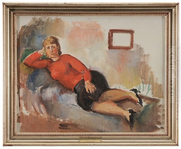 Portrait Of Dorothy Varian Reclining - view 1
