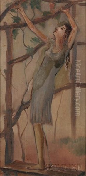 Girl At Tree - view 1