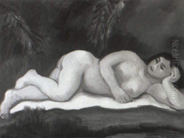 Nude On A Towel - view 1