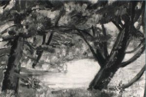 Swimming Pond In The Woods by Bernard Karfiol