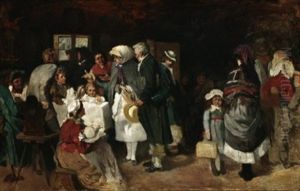 Szene Im Wartesaal by Karl Karger