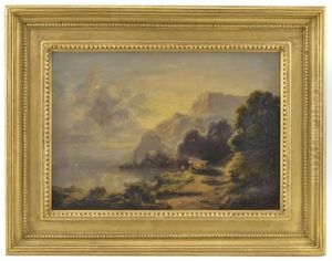 Kustlandskap by Karl XV (King of Sweden & Norway)