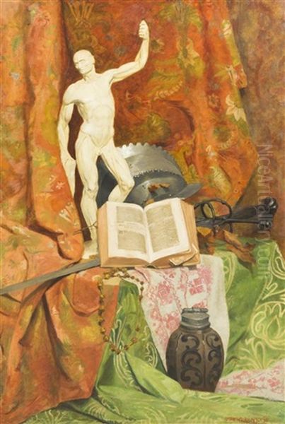 Still Life With Marble Statue - view 1