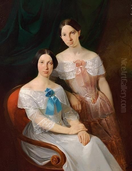 To Sisters In Evening Dresses - view 1