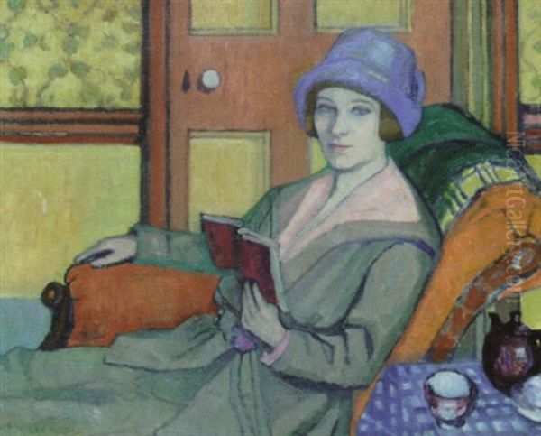 Woman Reading - view 1