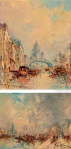 Le Port (+ Canal; 2 Works) by Jean Etienne Karnec