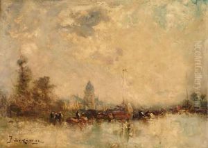 Bord De Riviere by Jean Etienne Karnec