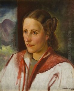 Portrait Of A Woman by Edward Karniej