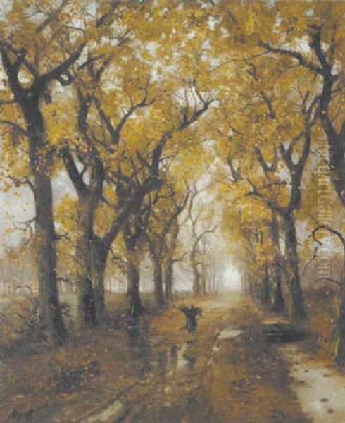 Herbstliche Allee - view 1