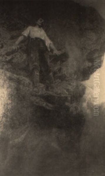 Man On Ledge With Angels - view 1