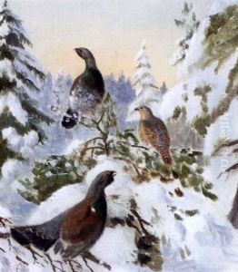 Metsot Talvimaisemassa by Matti Karppanen