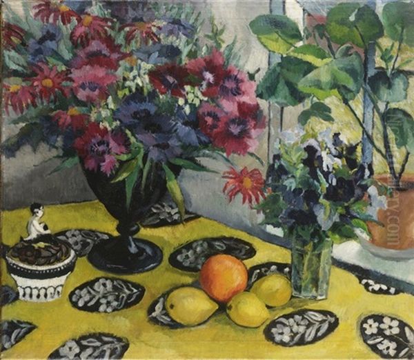 Still Life With Flowers And Citrus Fruit - view 1