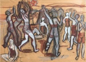 Scene De Plage by Georges (Karpeles) Kars