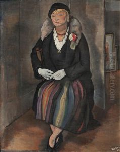 Sitting Woman - Nora Kars by Georges (Karpeles) Kars