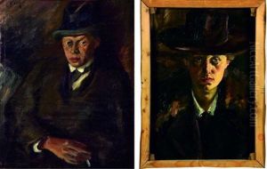Autoportrait (+ Portrait, Verso) by Georges (Karpeles) Kars