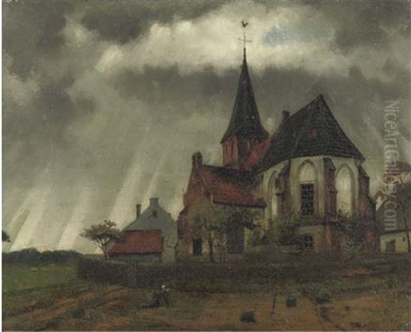 Kerkje Ten Platteland - The Church In Persinge - view 1