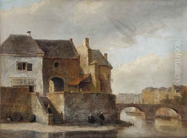 A View Of A Riverside Town - view 1