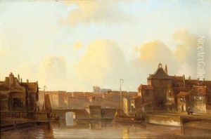 View Of A City By The Water by Kasparus Karsen