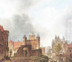 Partie Einer Mittelalterlichen, Hollandischen Stadt