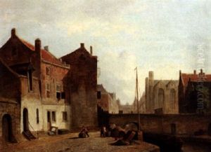 View Of Dutch Town by Kasparus Karsen