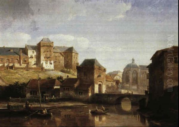 German Town By A River - view 1