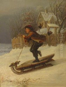 Die Schlittenpartie by Adolph Karst