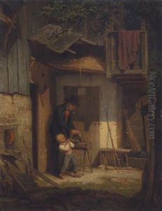 Alter Scherenschleifer by Adolph Karst