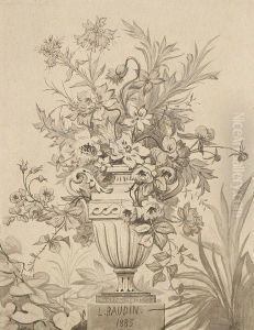 Vase De Fleurs Sur Un Entablement Vase De Fleurs Sur Un Entablement