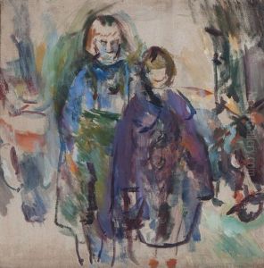 Two Girls by Ludvig Peter Karsten