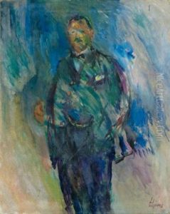 Man In A Frock Coat, (the Artist Henrik Lund?) by Ludvig Peter Karsten