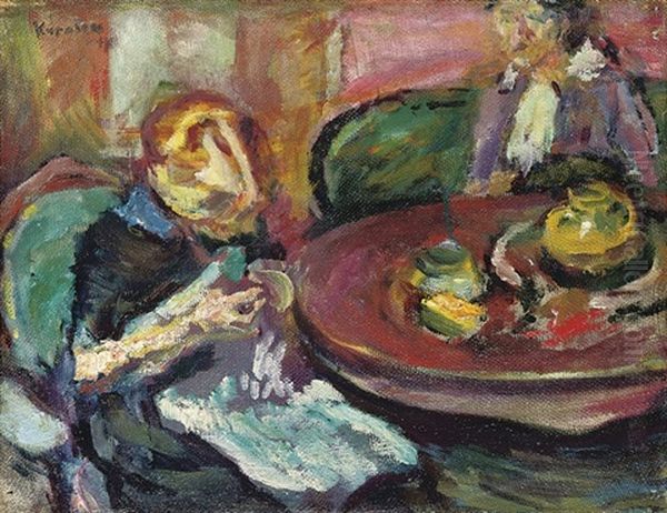 Interior Med To Kvinner - Interior With Two Women - view 1