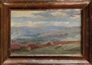 Paysage De Montagne by Nikolai Alexeievich Kasatkin