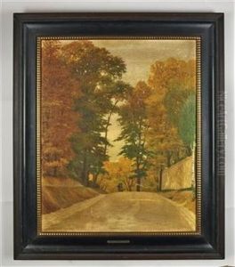 Waldlandschaft In Neuwaldegg Figural Staffiert by Eduard Kasparides